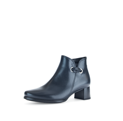 Gabor Comfort 72.827.56 Navy Block Heel Ankle Boots