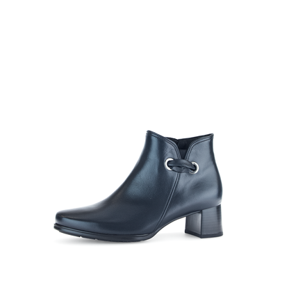 Gabor Comfort 72.827.56 Navy Block Heel Ankle Boots