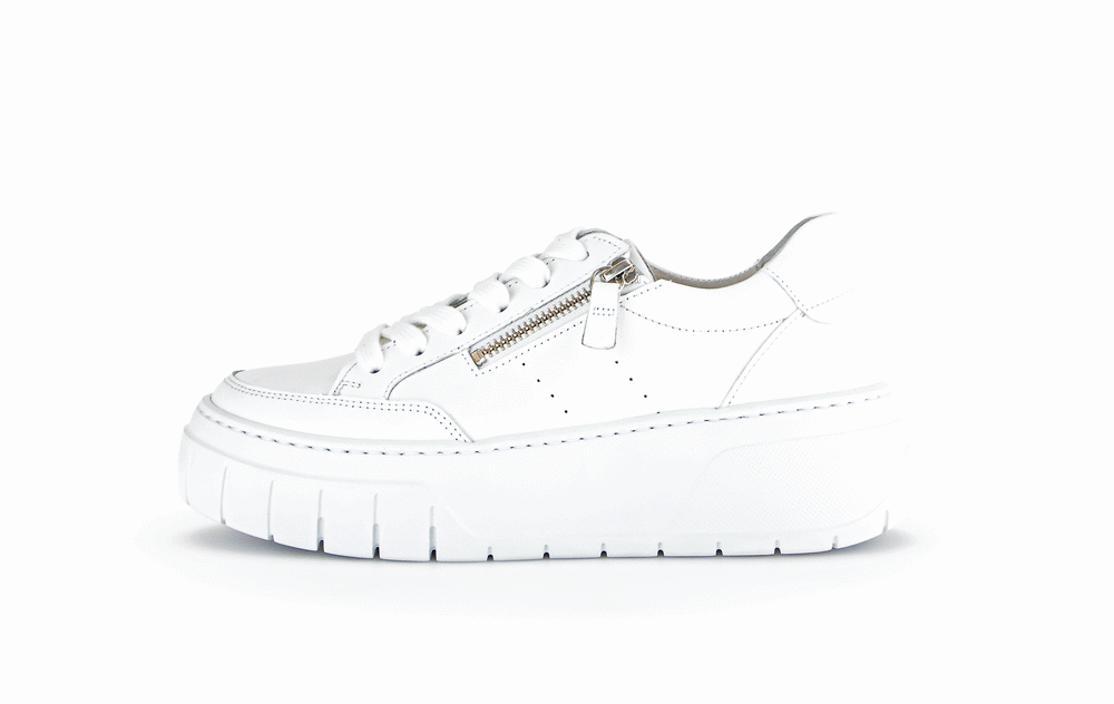 Gabor 73.220.21 White Side Zip Sneakers