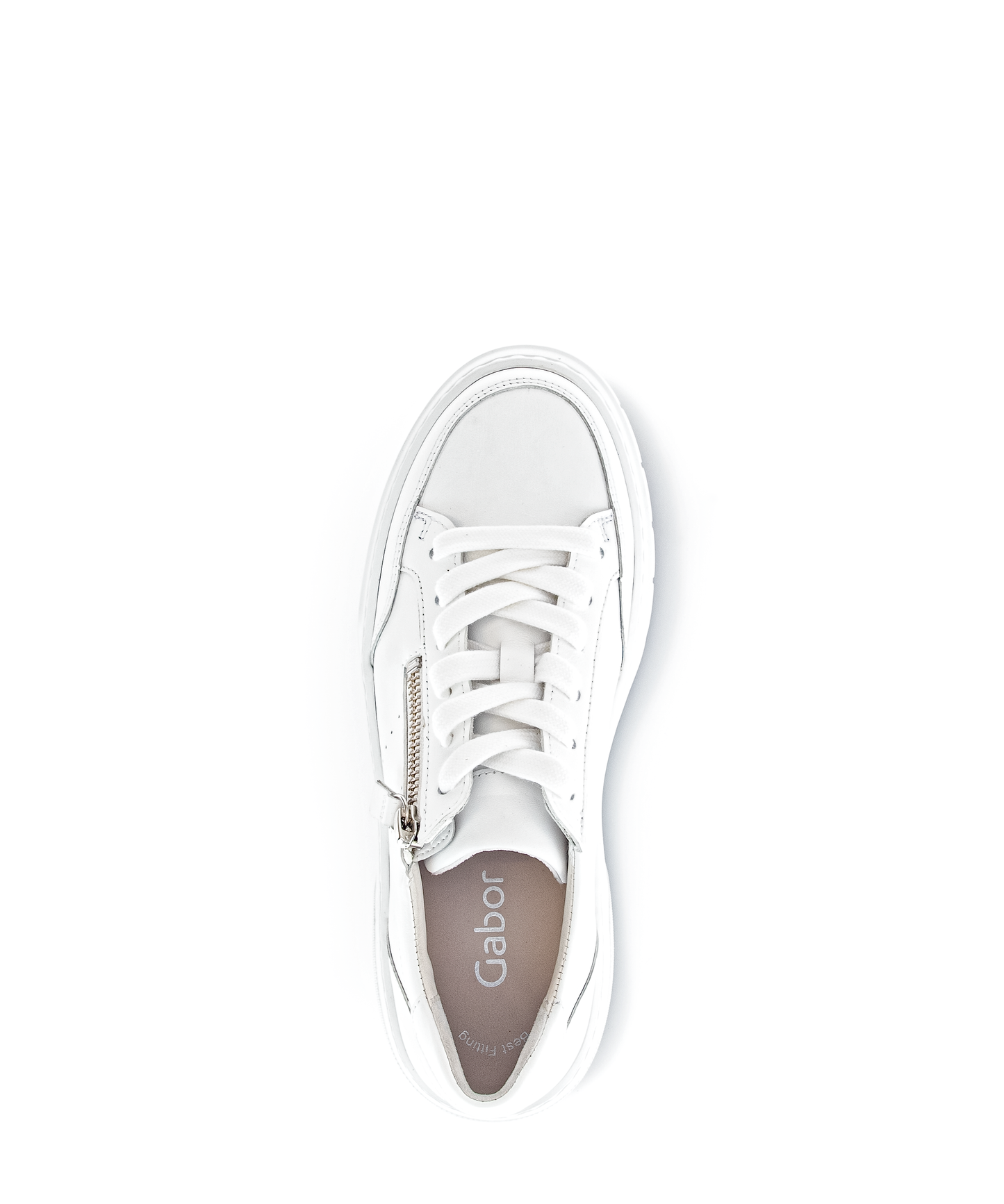 Gabor 73.220.21 White Side Zip Sneakers