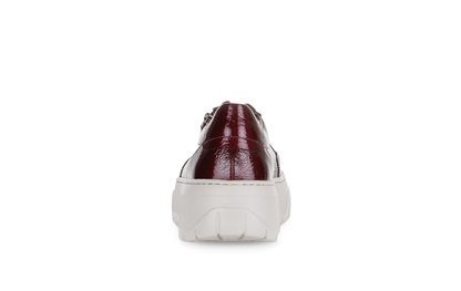 Gabor 73.220.95 Bordo Burgundy Side Zip Sneakers