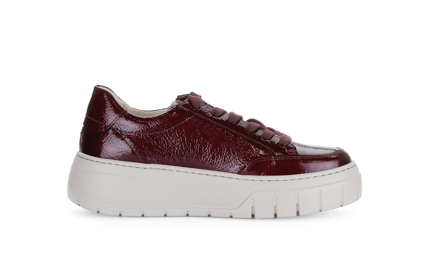 Gabor 73.220.95 Bordo Burgundy Side Zip Sneakers