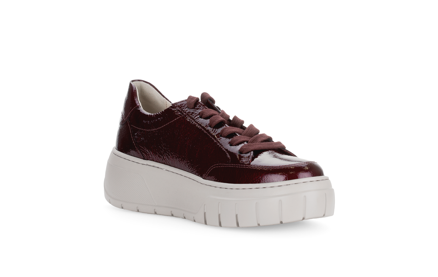Gabor 73.220.95 Bordo Burgundy Side Zip Sneakers