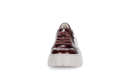 Gabor 73.220.95 Bordo Burgundy Side Zip Sneakers
