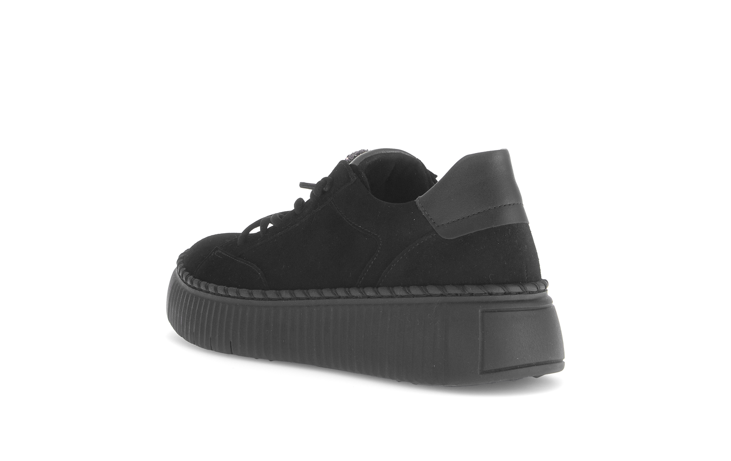 Gabor 73.243.17 Black Elastic Lace Trainers