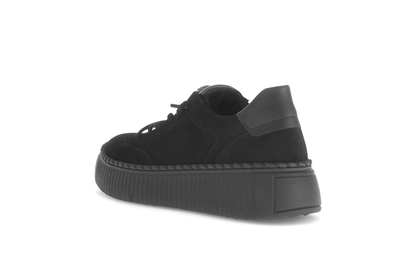 Gabor 73.243.17 Black Elastic Lace Trainers