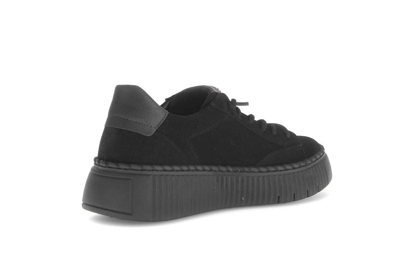 Gabor 73.243.17 Black Elastic Lace Trainers