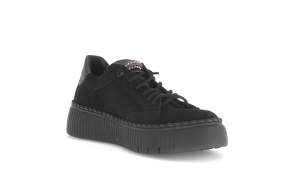 Gabor 73.243.17 Black Elastic Lace Trainers
