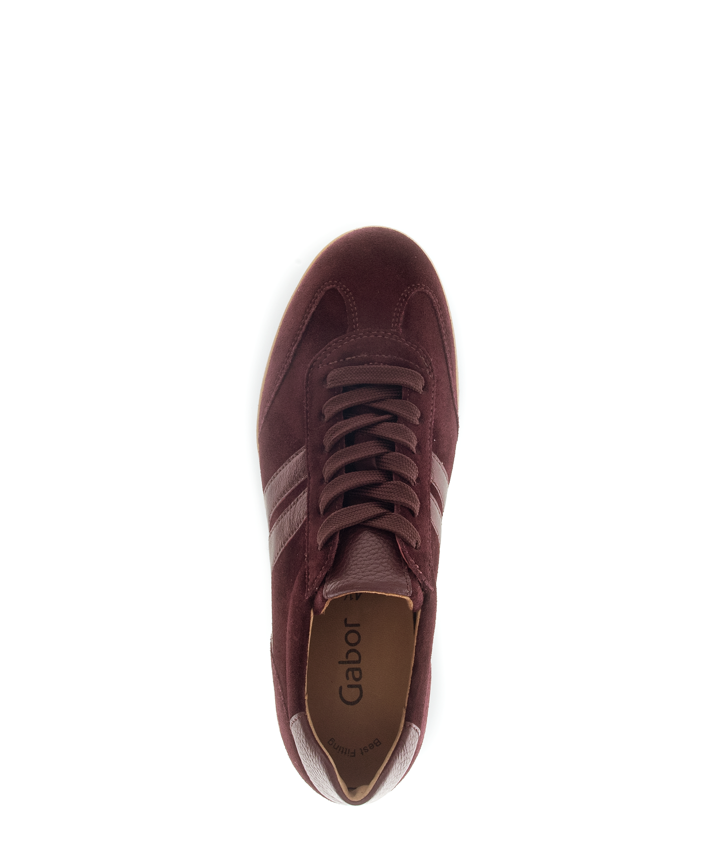 Gabor 73.300.15 Mulberry Suede Mix Trainers