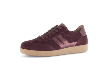 Gabor 73.300.15 Mulberry Suede Mix Trainers
