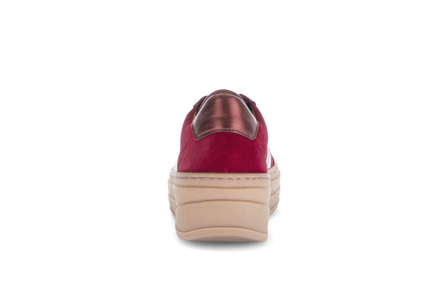 Gabor 73.350.15 Merlot Red Trainers with Platform Sole