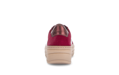 Gabor 73.350.15 Merlot Red Trainers with Platform Sole