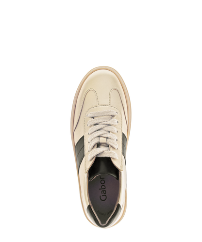 Gabor 73.350.62 Champagne Gold & Black Trainers with Platform Sole