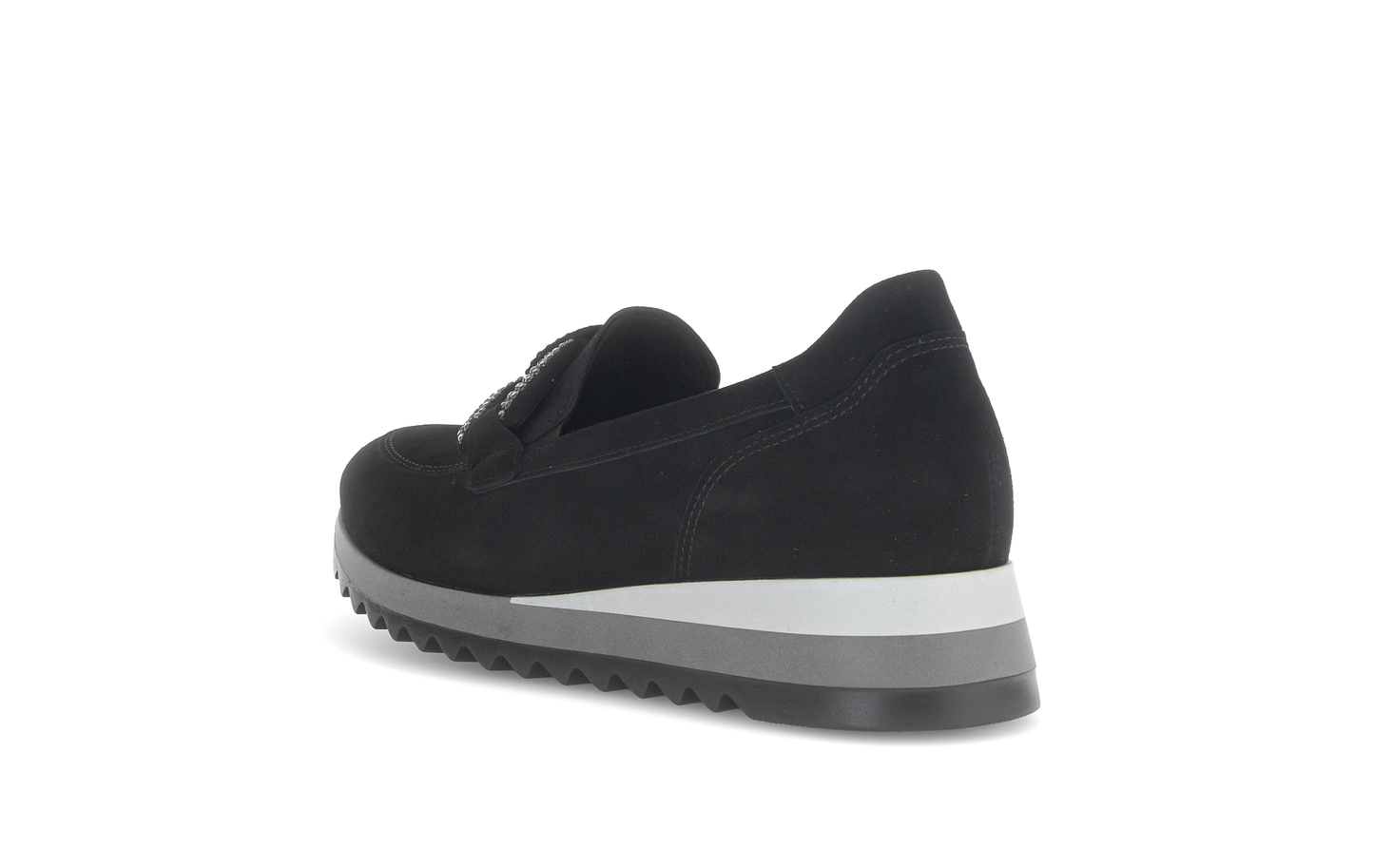 Gabor 73.472.17 Black Slip On Moccasins