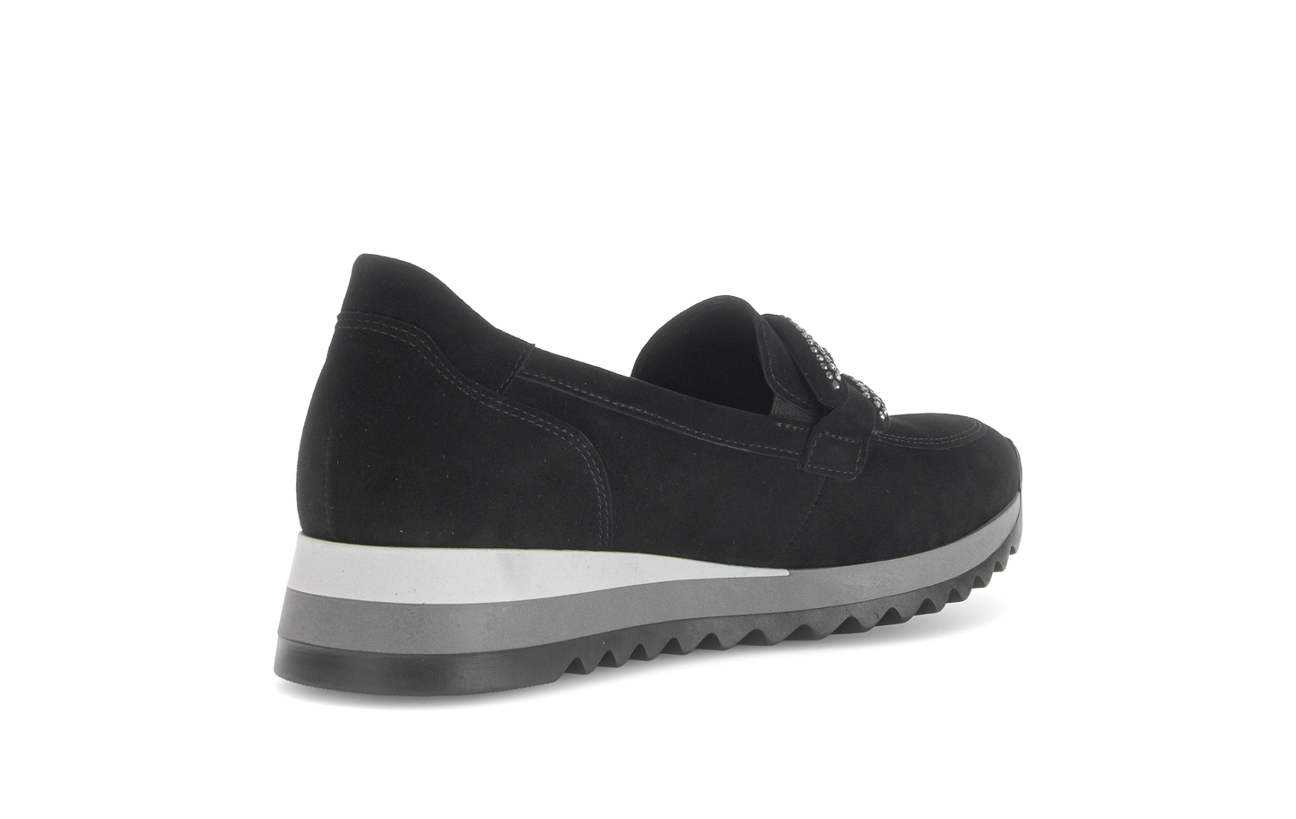 Gabor 73.472.17 Black Slip On Moccasins
