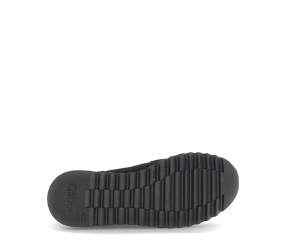 Gabor 73.472.17 Black Slip On Moccasins