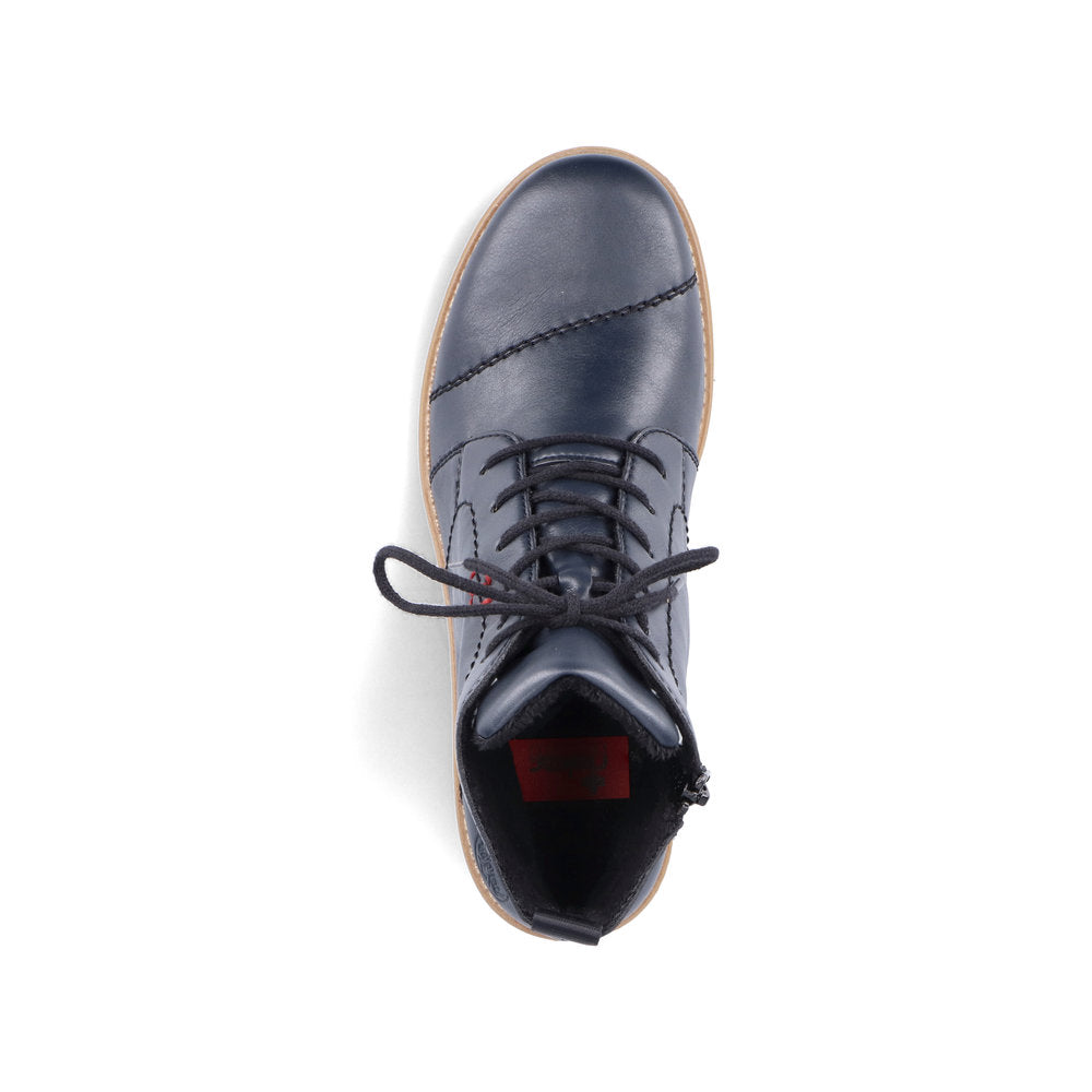 Rieker 73500-14 Navy Lace Ankle Boots