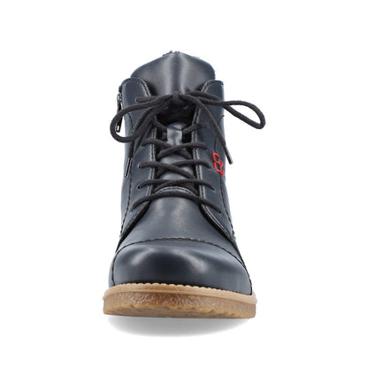 Rieker 73500-14 Navy Lace Ankle Boots