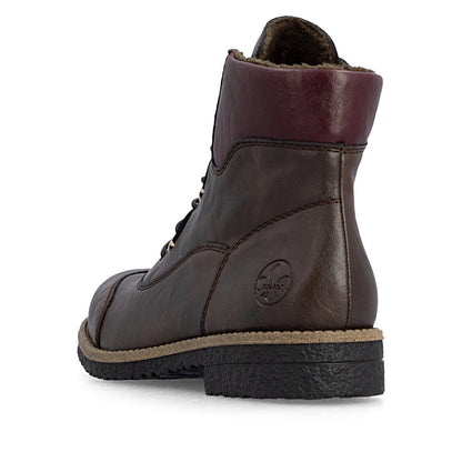 Rieker 73510-26 Brown & Brombeer Wine Boots