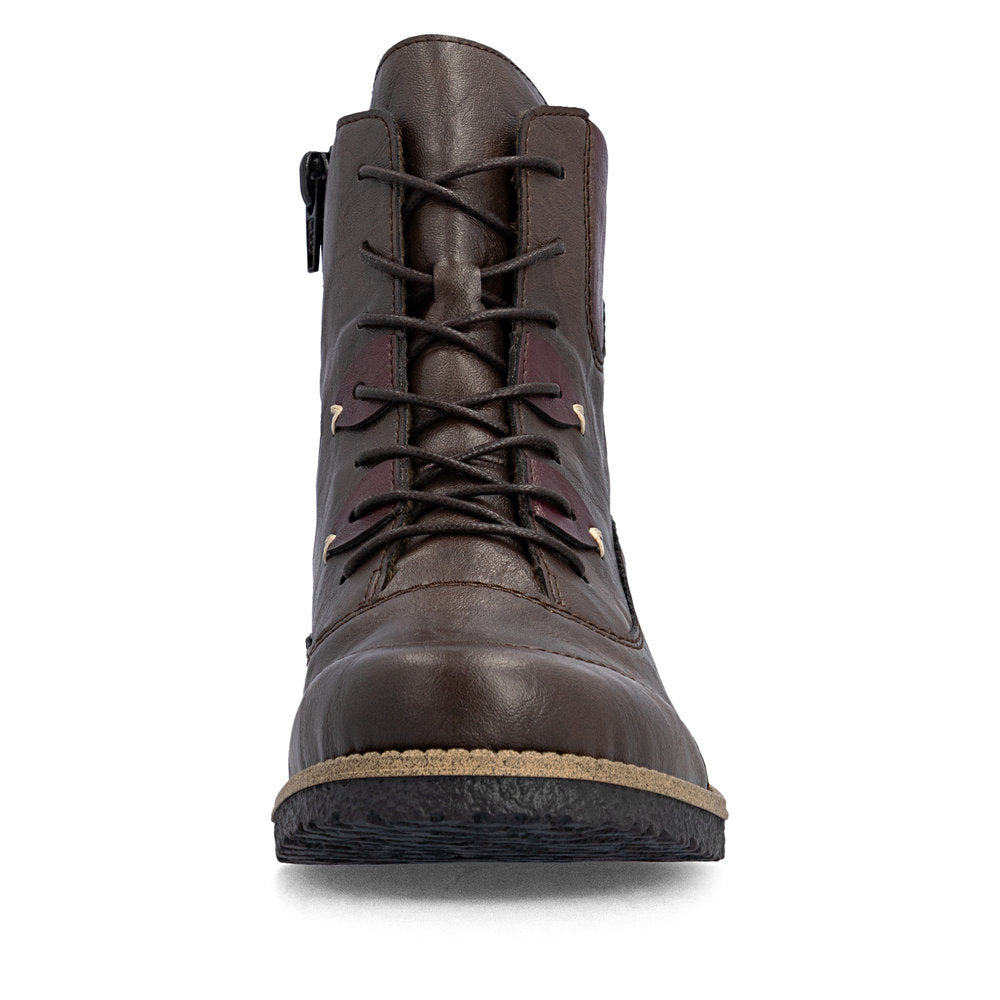 Rieker 73510-26 Brown & Brombeer Wine Boots