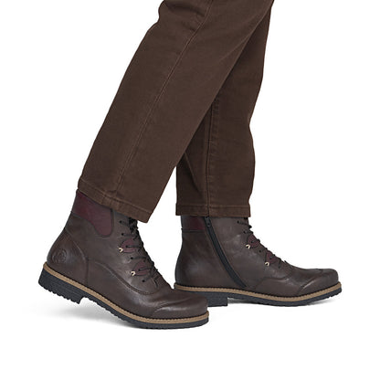 Rieker 73510-26 Brown & Brombeer Wine Boots