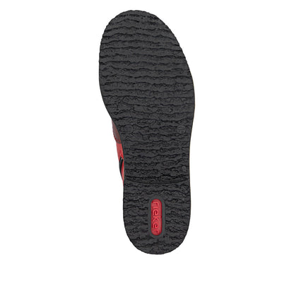 Rieker 73510-33 Flamme Red & Wine Combi Boots