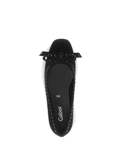 Gabor 74.143.17 Black Slip On Pumps
