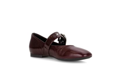Gabor 74.144.25 Burgundy Latex Mary Jane Shoes