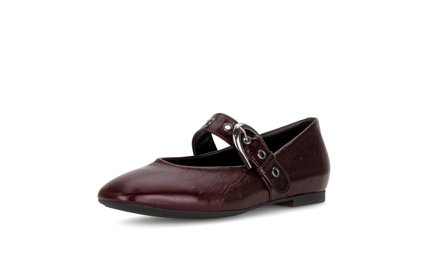 Gabor 74.144.25 Burgundy Latex Mary Jane Shoes