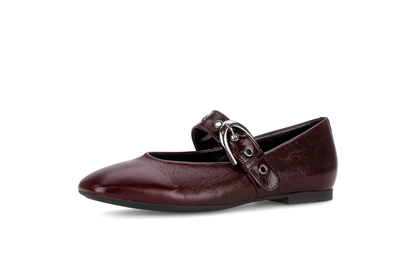 Gabor 74.144.25 Burgundy Latex Mary Jane Shoes