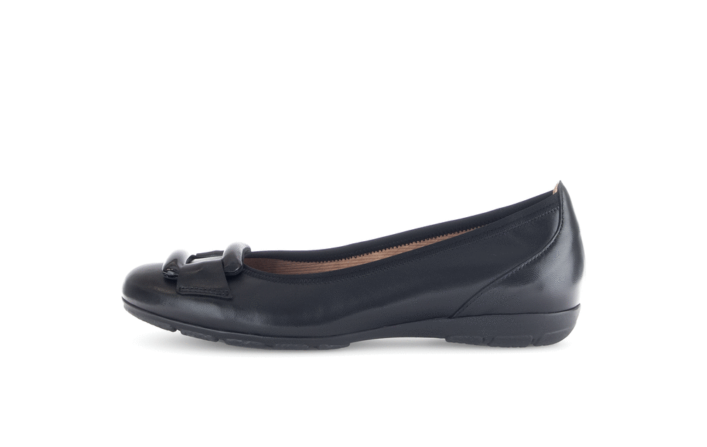 Gabor 74.166.27 Black Slip On Pumps