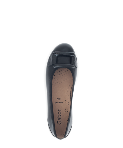 Gabor 74.166.27 Black Slip On Pumps
