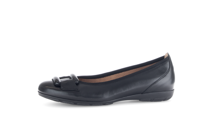 Gabor 74.166.27 Black Slip On Pumps