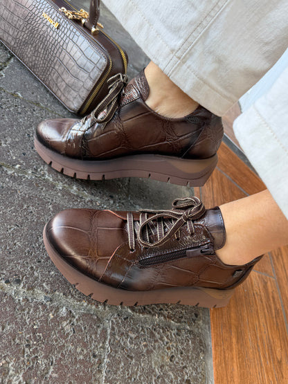 Jose Saenz 2276 Koda Brillo Marron Sneakers