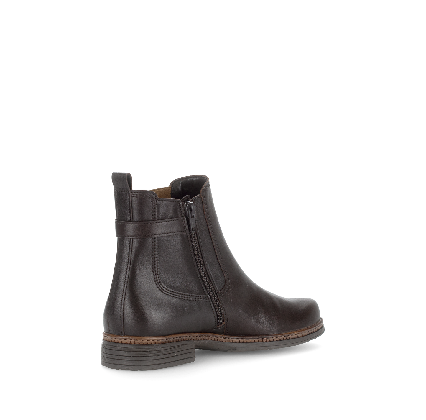 Gabor 74.670.28 Moro Brown & Leopard Print Chelsea Boots