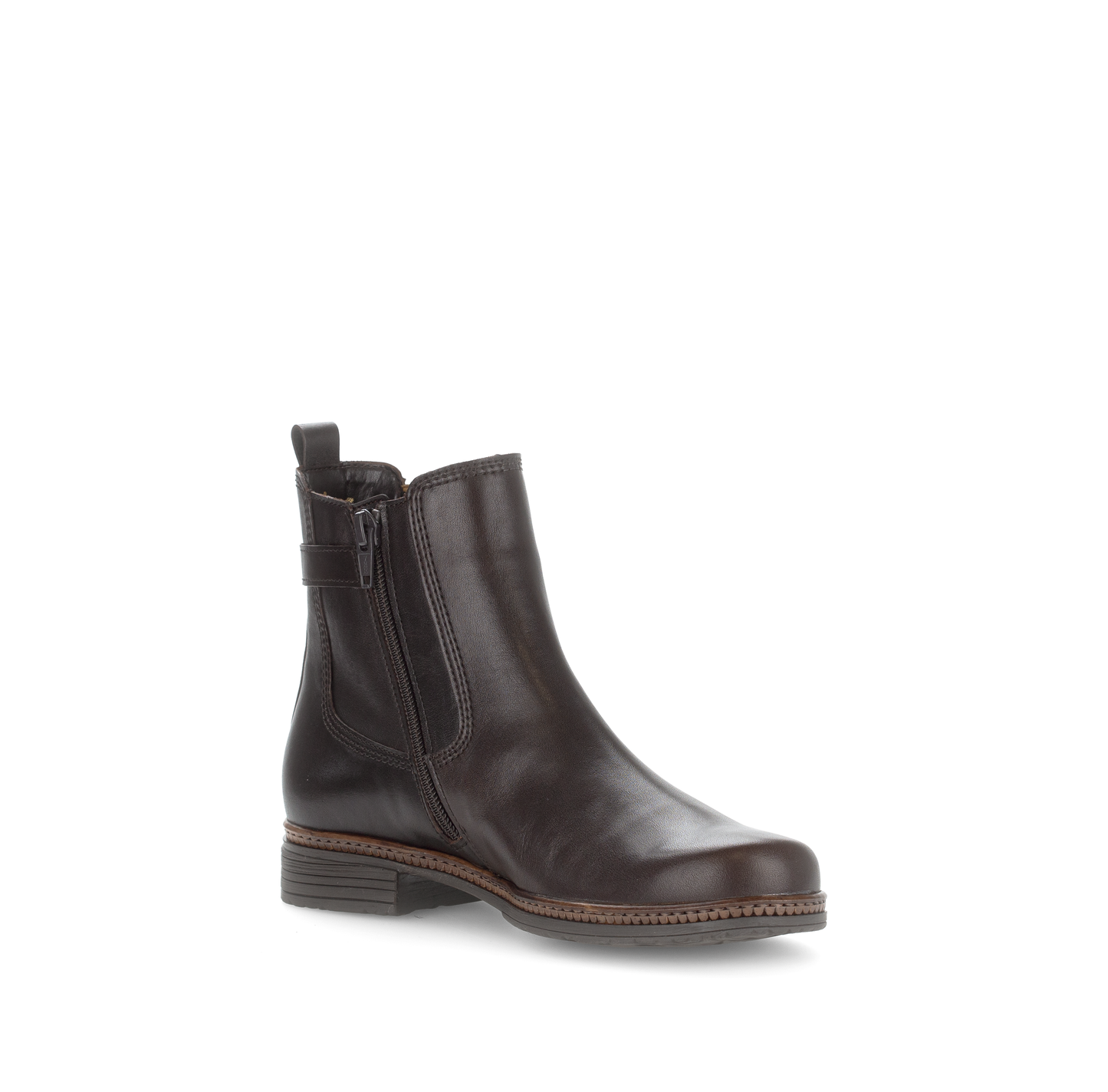 Gabor 74.670.28 Moro Brown & Leopard Print Chelsea Boots
