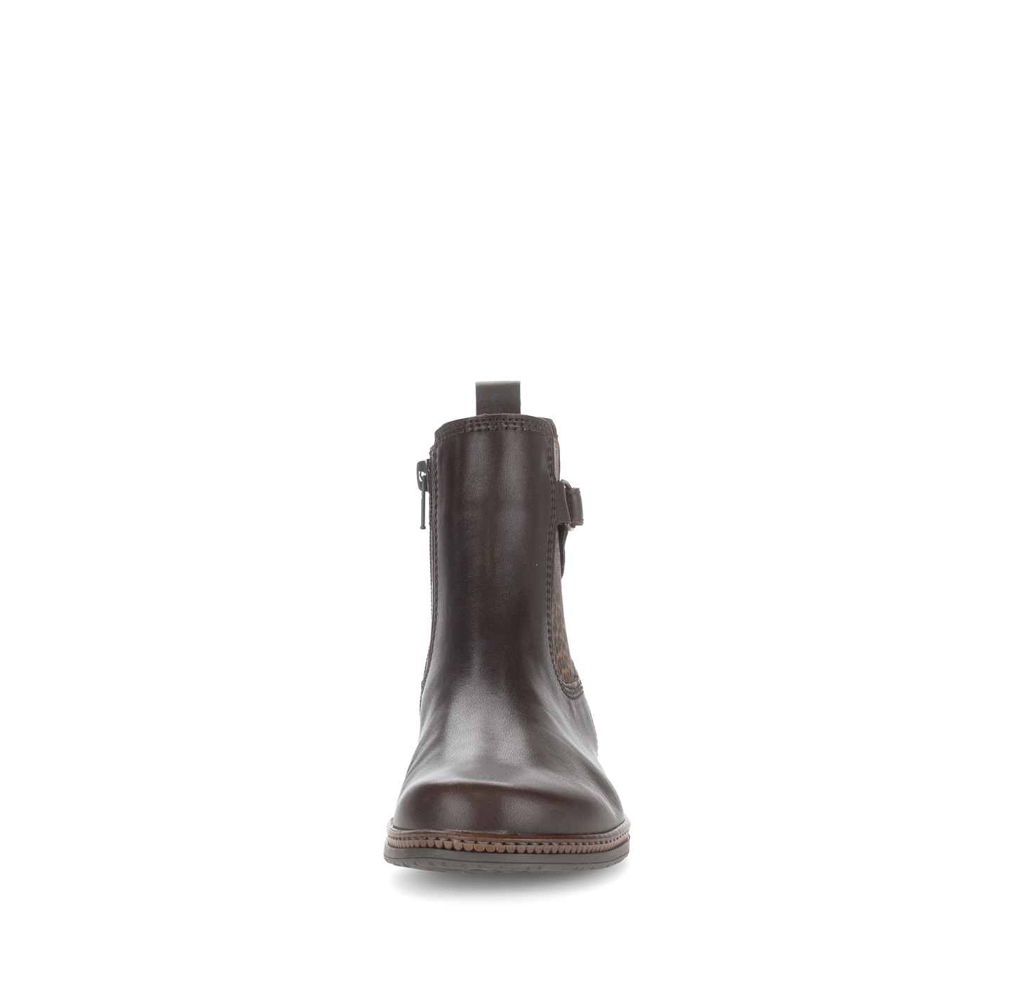 Gabor 74.670.28 Moro Brown & Leopard Print Chelsea Boots