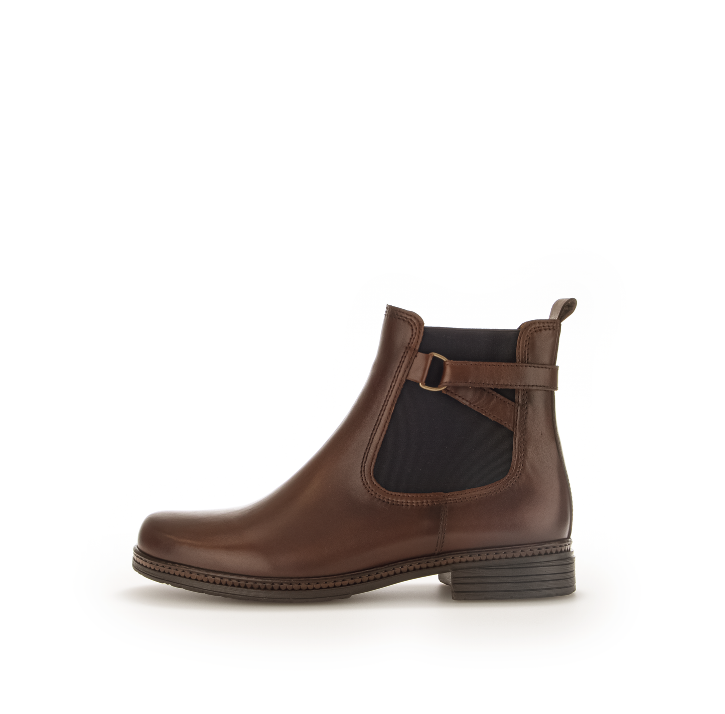 Gabor 74.670.36 Brown & Navy Elastic Chelsea Boots