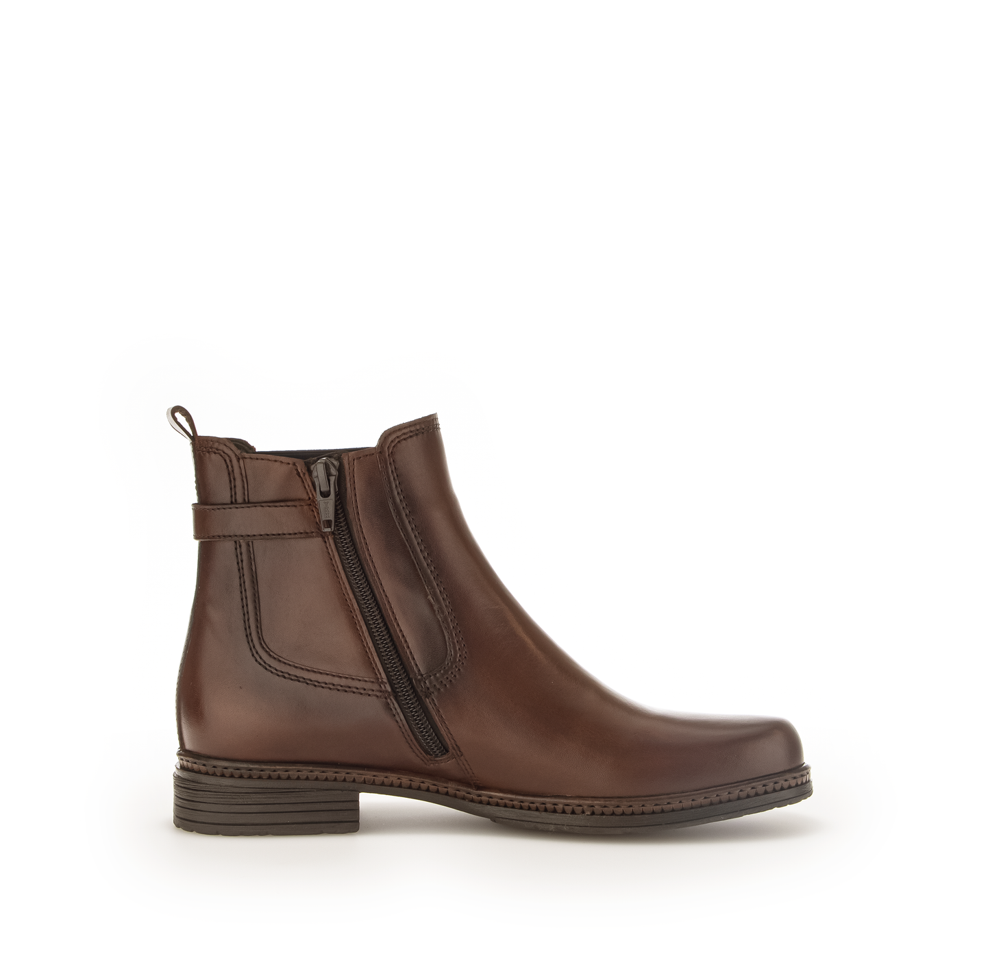 Gabor 74.670.36 Brown & Navy Elastic Chelsea Boots