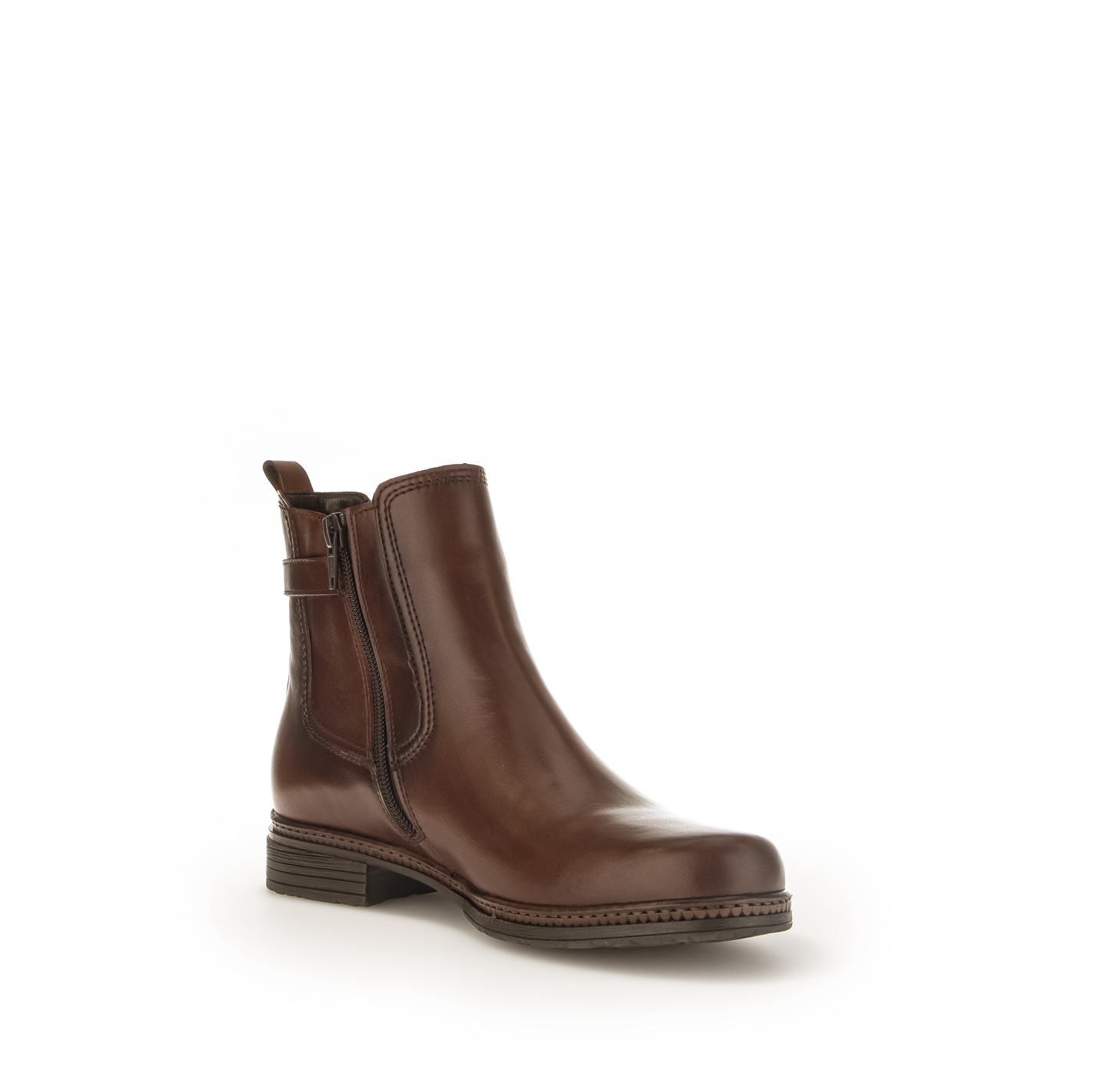 Gabor 74.670.36 Brown & Navy Elastic Chelsea Boots