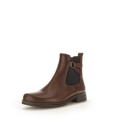 Gabor 74.670.36 Brown & Navy Elastic Chelsea Boots