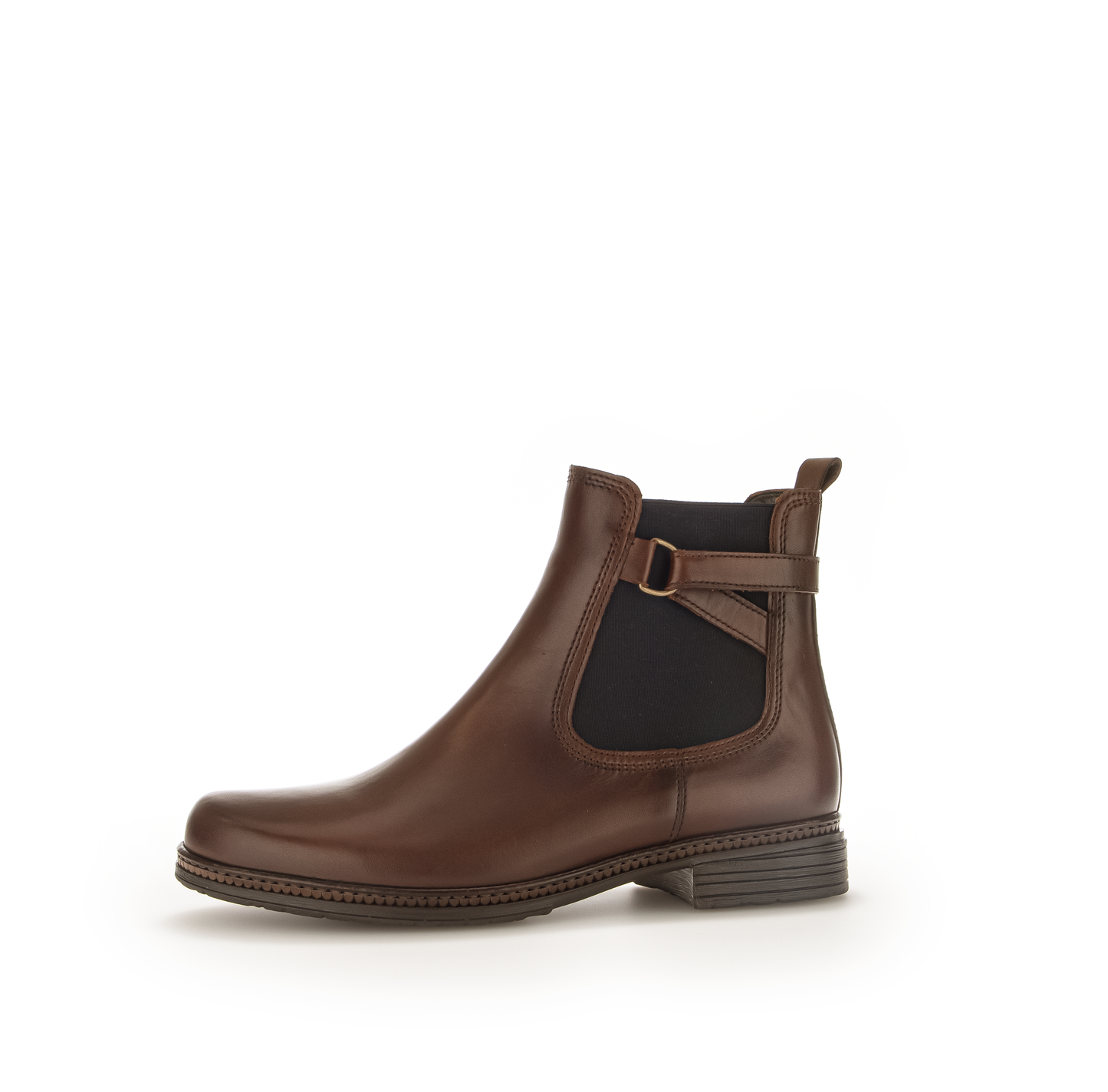 Gabor 74.670.36 Brown & Navy Elastic Chelsea Boots