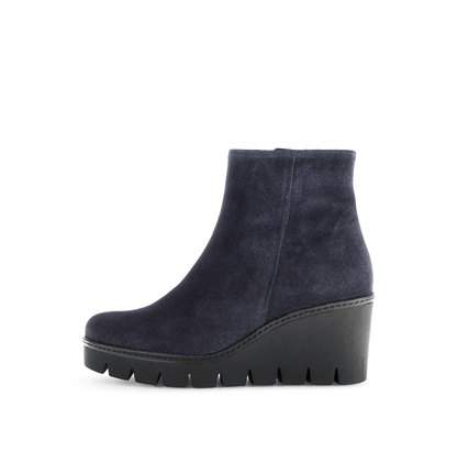 Gabor 74.780.16 Navy Wedge Boots