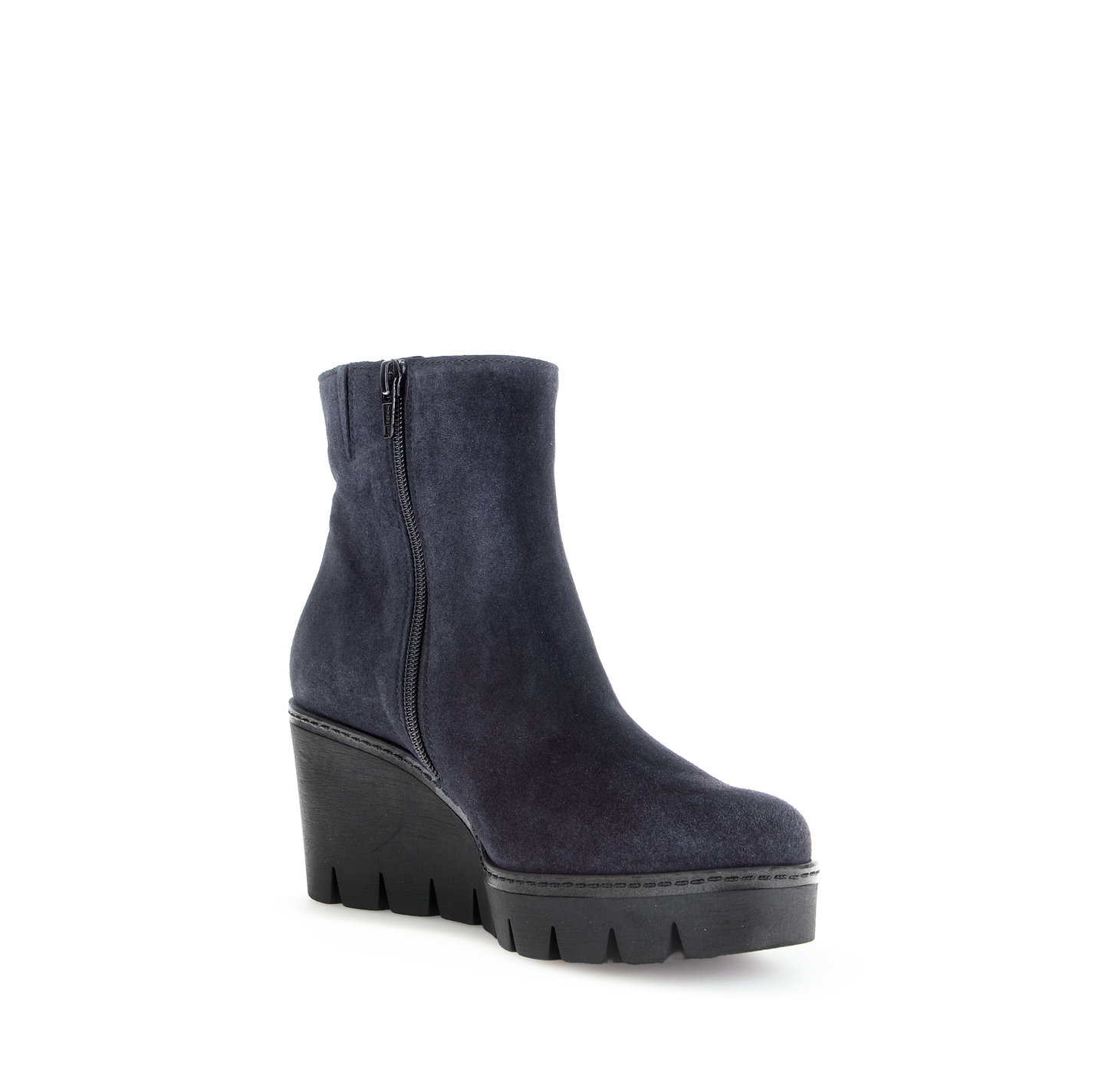 Gabor 74.780.16 Navy Wedge Boots