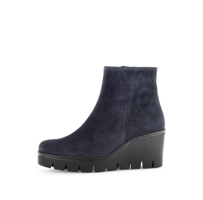 Gabor 74.780.16 Navy Wedge Boots