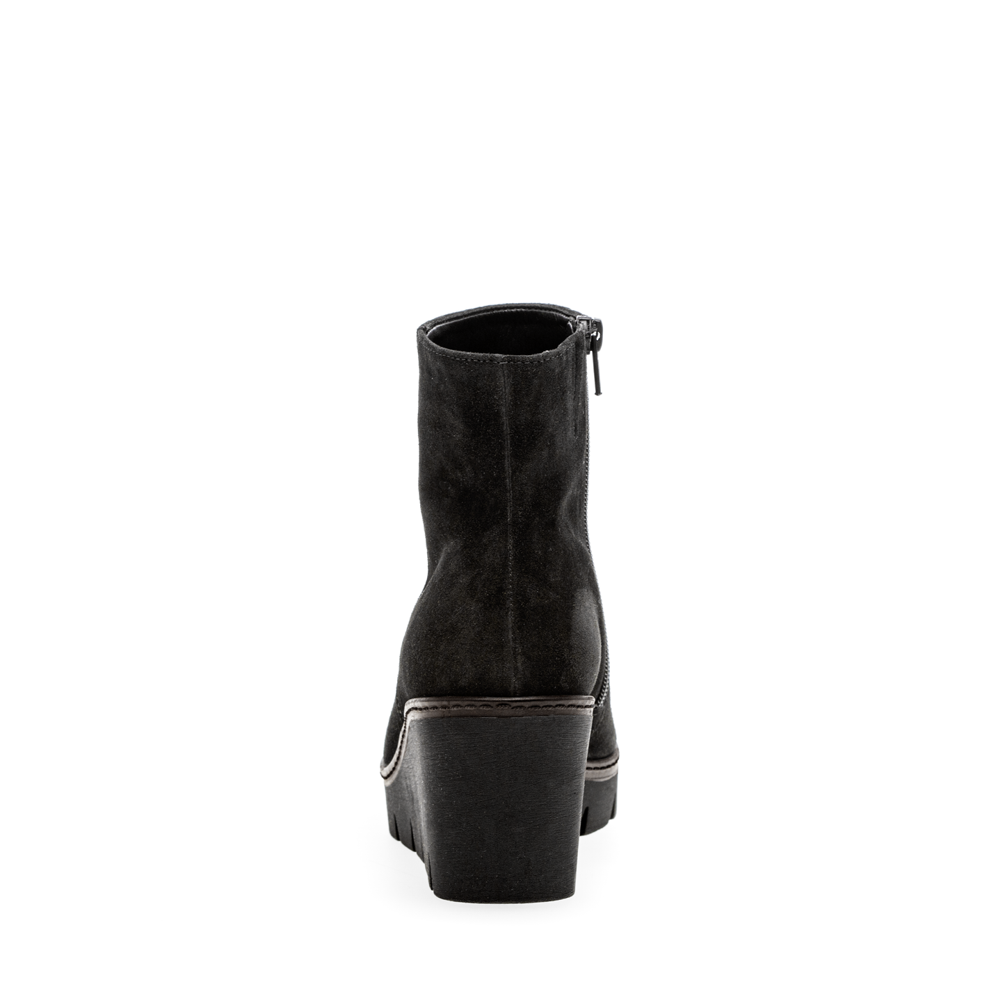Gabor 74.780.17 Black Wedge Platform Ankle Boots
