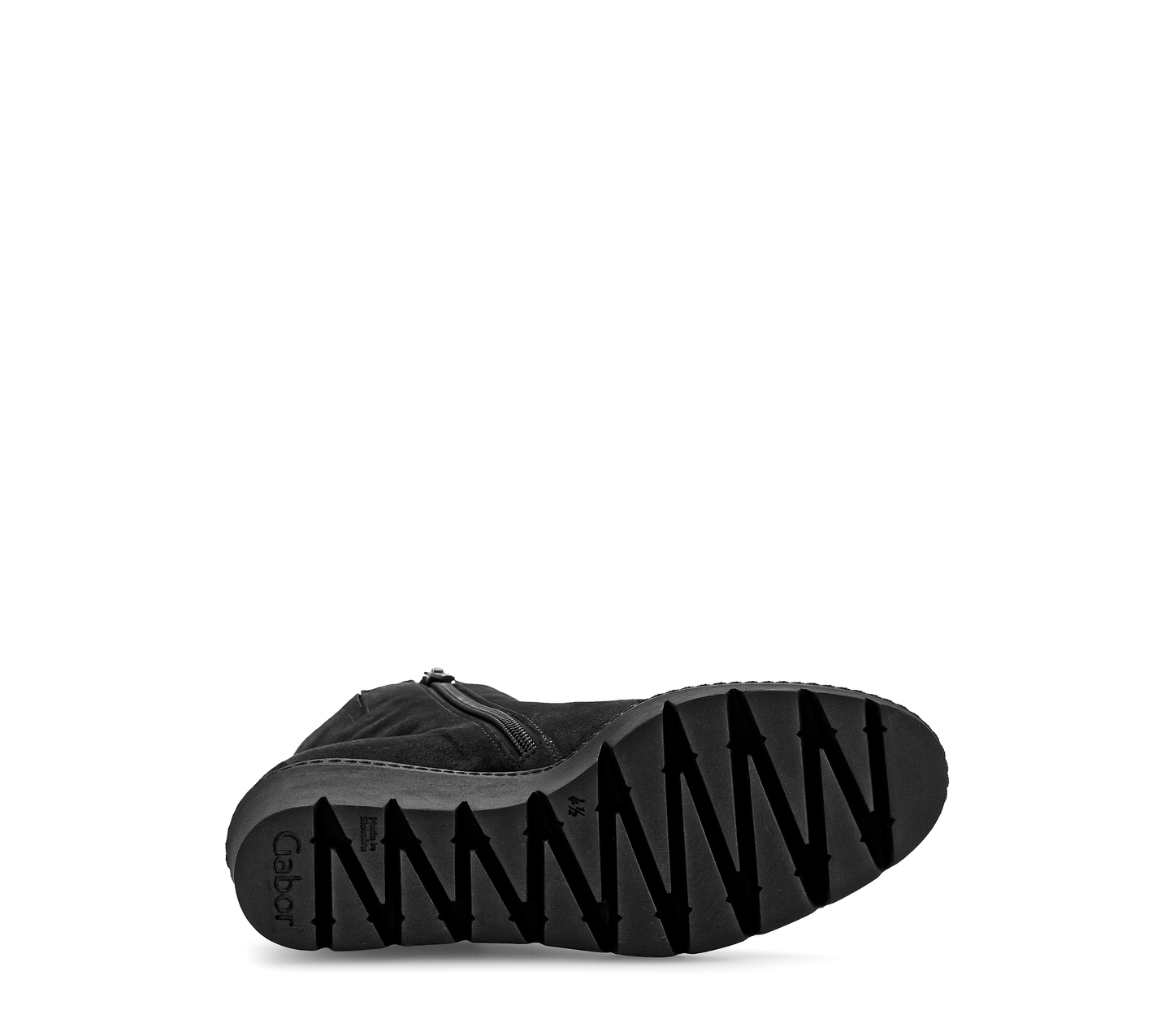 Gabor 74.780.17 Black Wedge Platform Ankle Boots