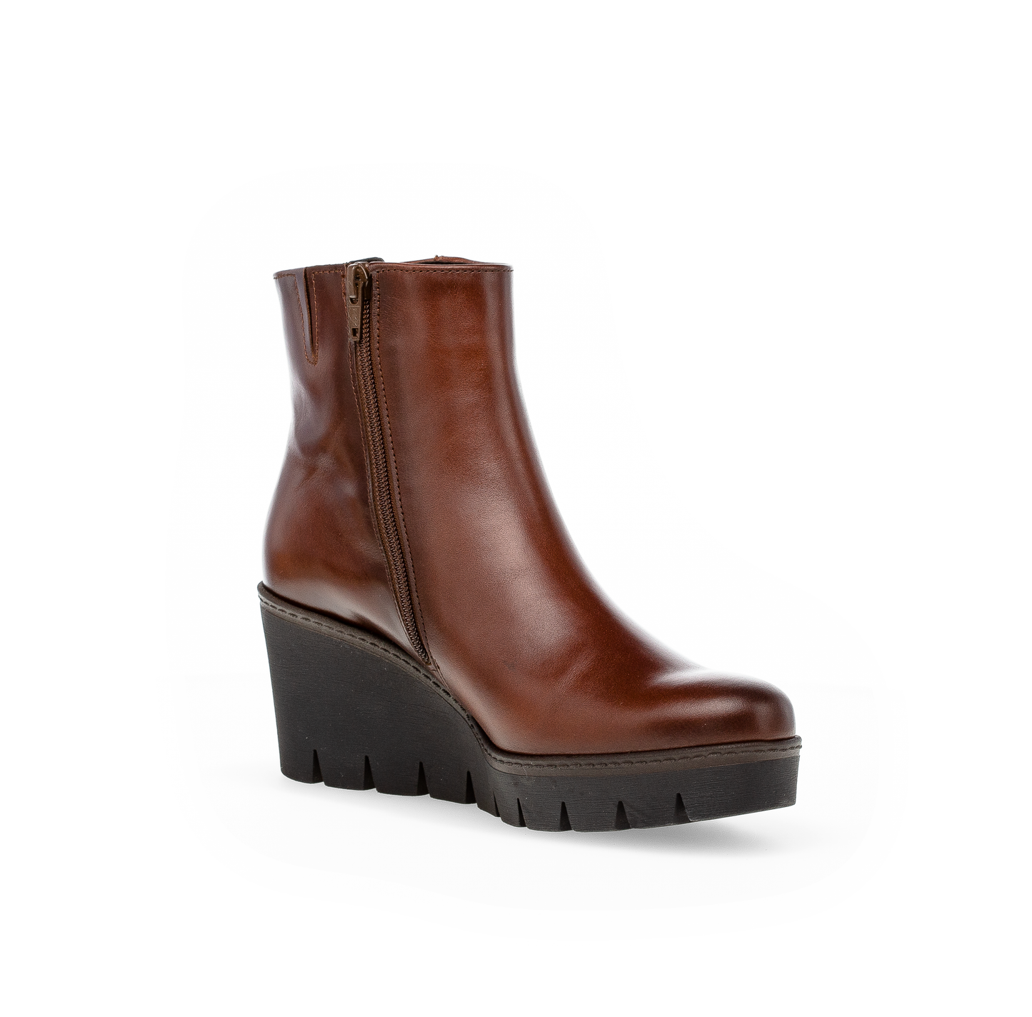 Gabor 74.780.24 Sattel Brown Wedge Boots