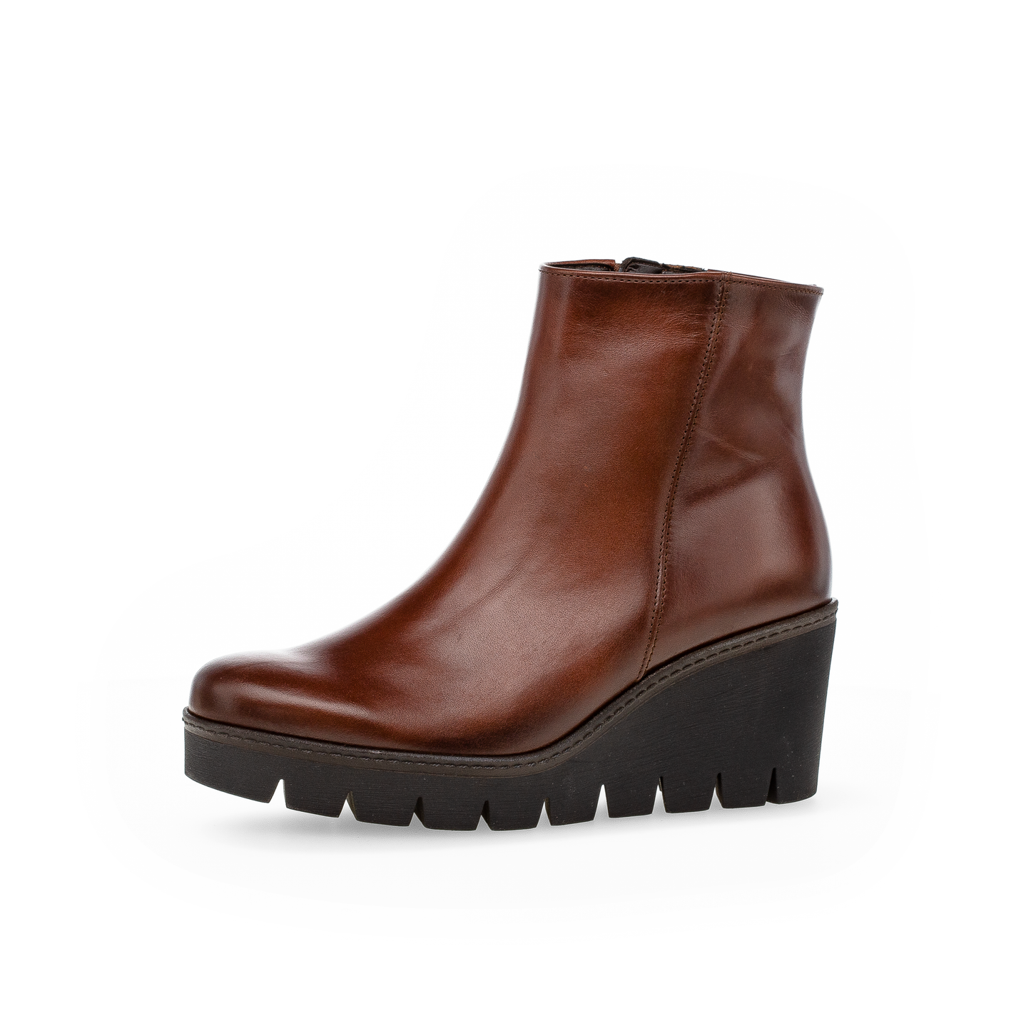 Gabor 74.780.24 Sattel Brown Wedge Boots
