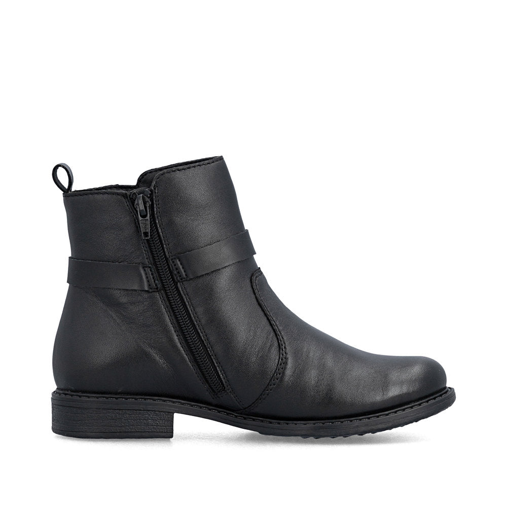 Rieker 74856-00 Black H Fit Ankle Boots
